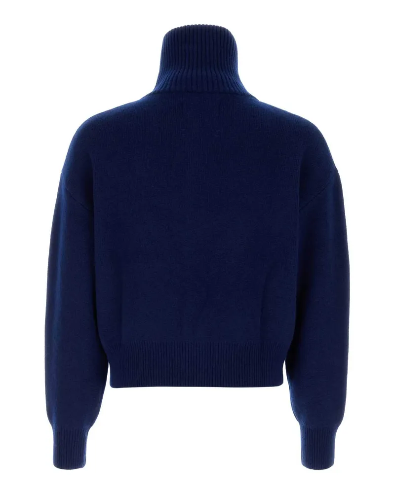 extreme cashmere Men's Blue Cashmere Nâ°377 Cardigan Midnight Exterior: Maglieria Sweater Navy