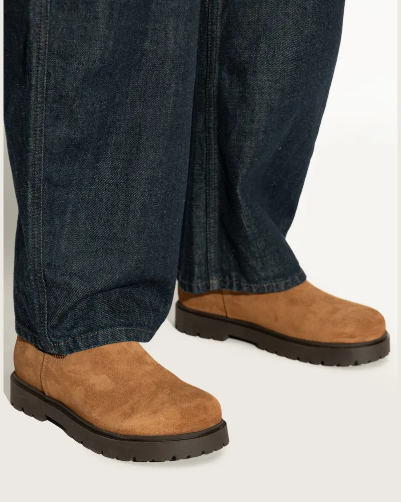 Birkenstock Women's Highwood Chelsea Boot Brown Suede Rubber Brown