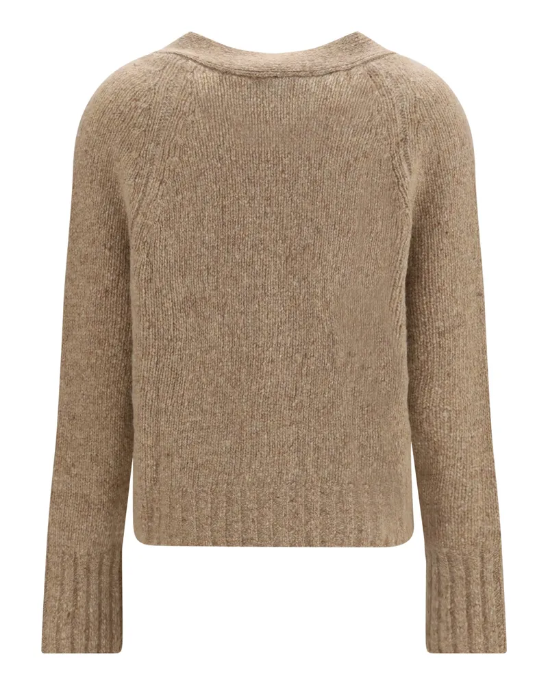 ALLUDE Women Cashmere V-Neck Cardigan 48 Kashmir-Capra Hircus Kashmir/capra Sweater 