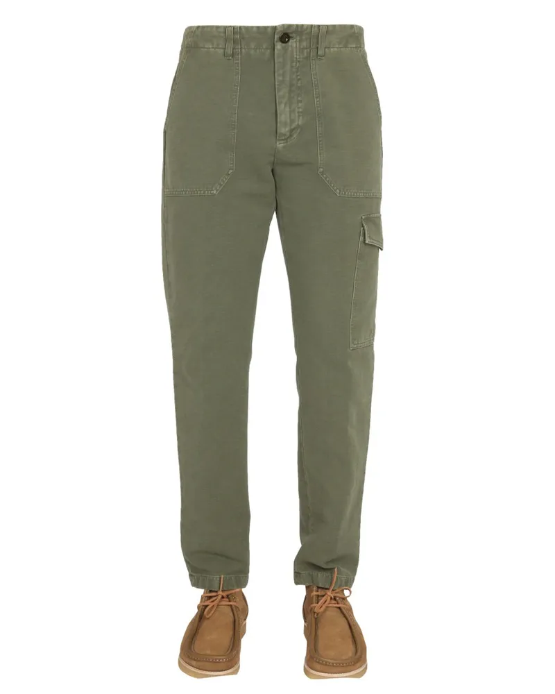 Department 5 Cotton Trousers — Green Green