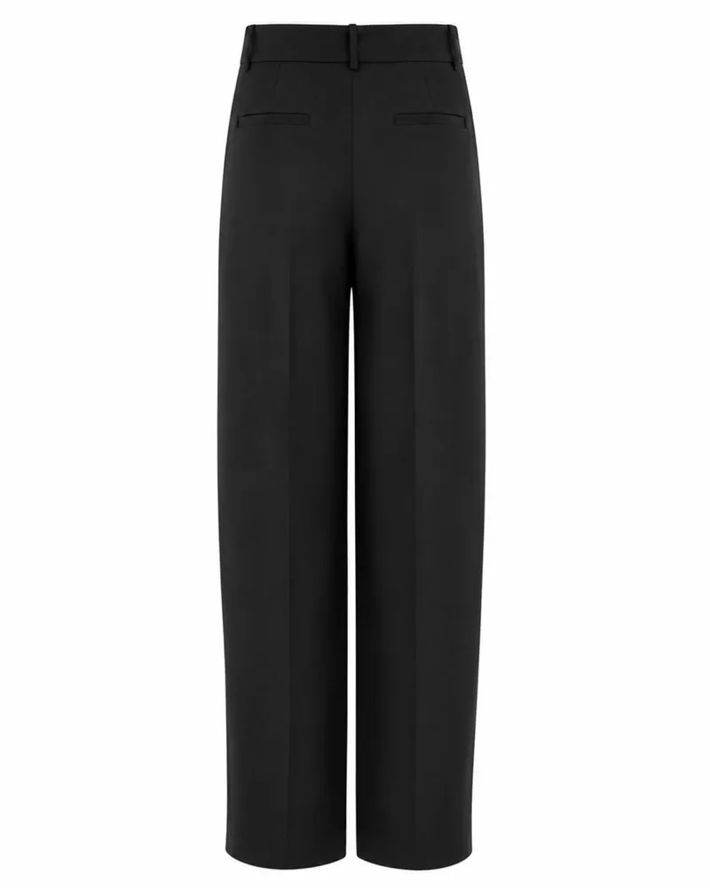 Michael Kors Wide-leg Trousers — Black Black