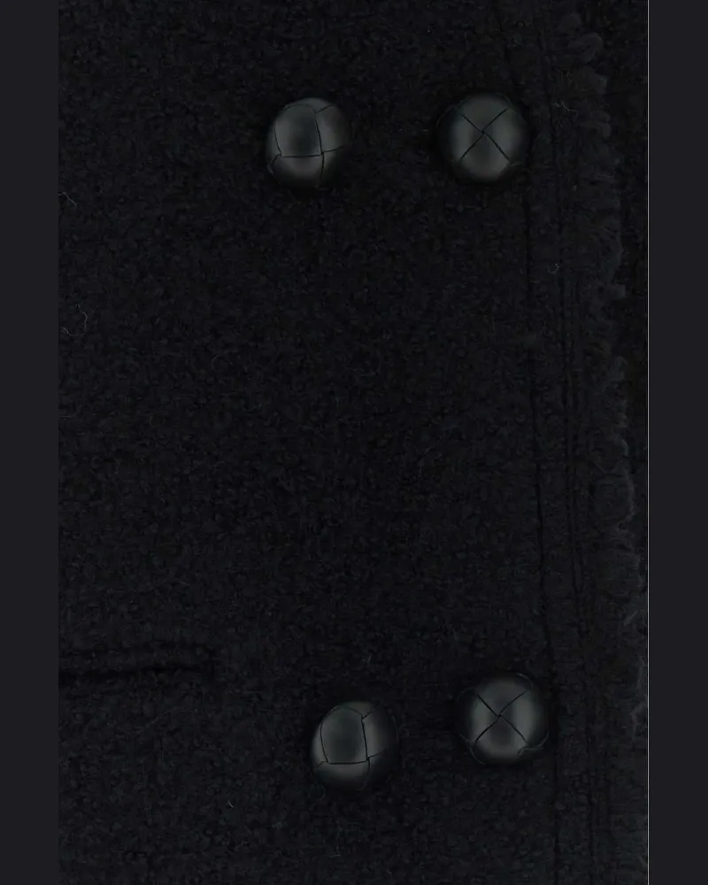 Isabel Marant Wool Blend Textured Blazer — Black Black