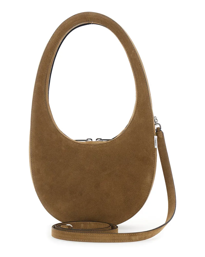 COPERNI Suede Strap Cow Leather Shoulder Bag — Brown Brown
