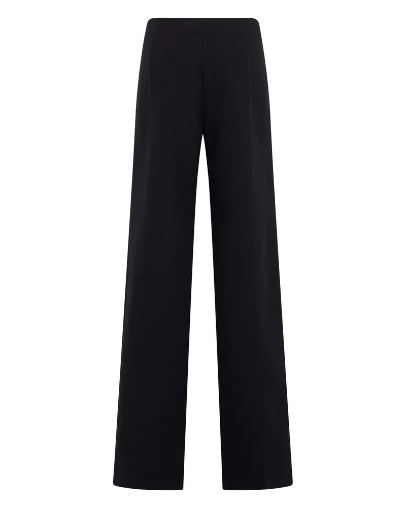 Blumarine Women's Straight Trousers Black Polyester Black