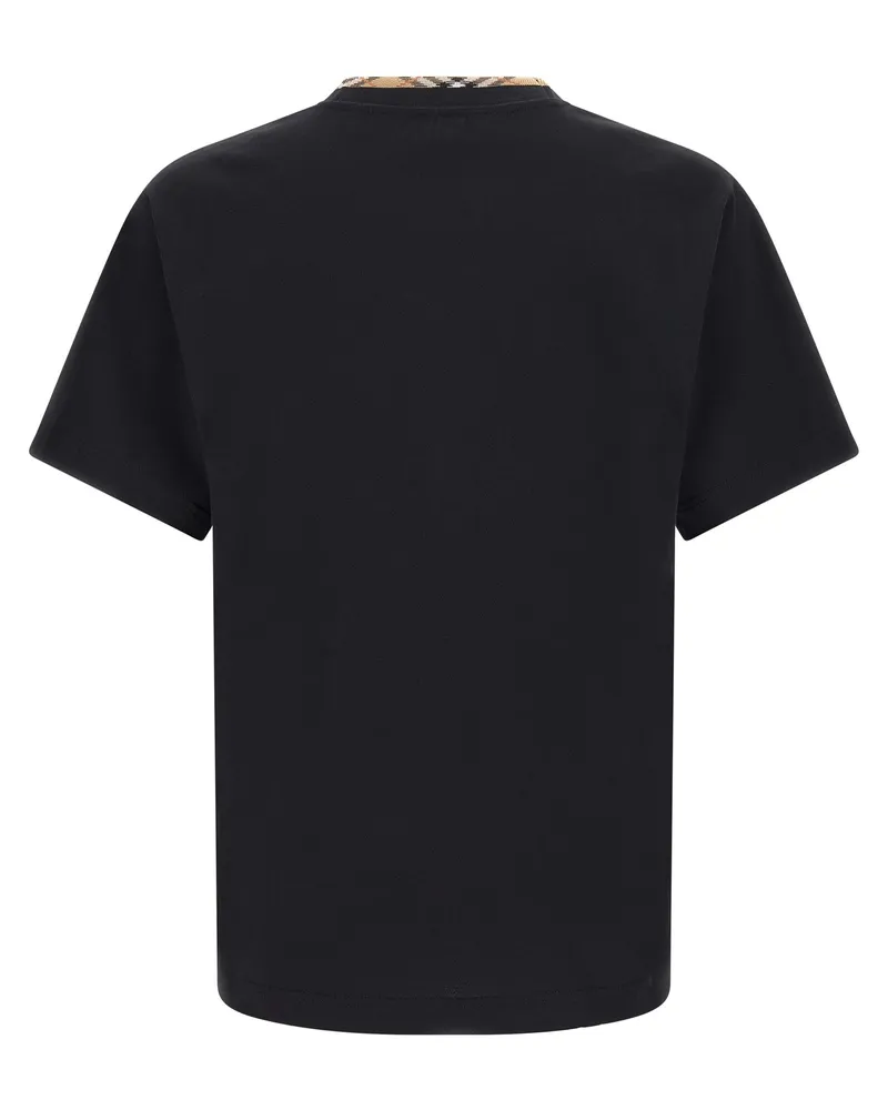 Burberry Men's Black Cotton T-Shirt Black