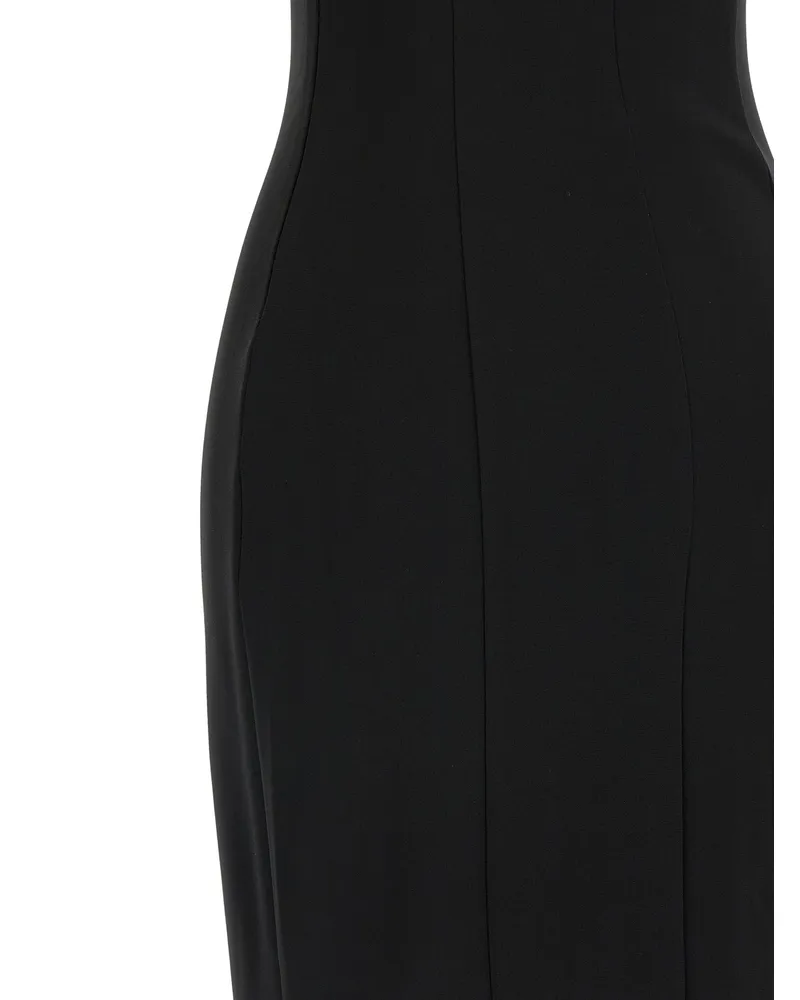 Nensi Dojaka Padded Cup Viscose Maxi Dress — Black Black