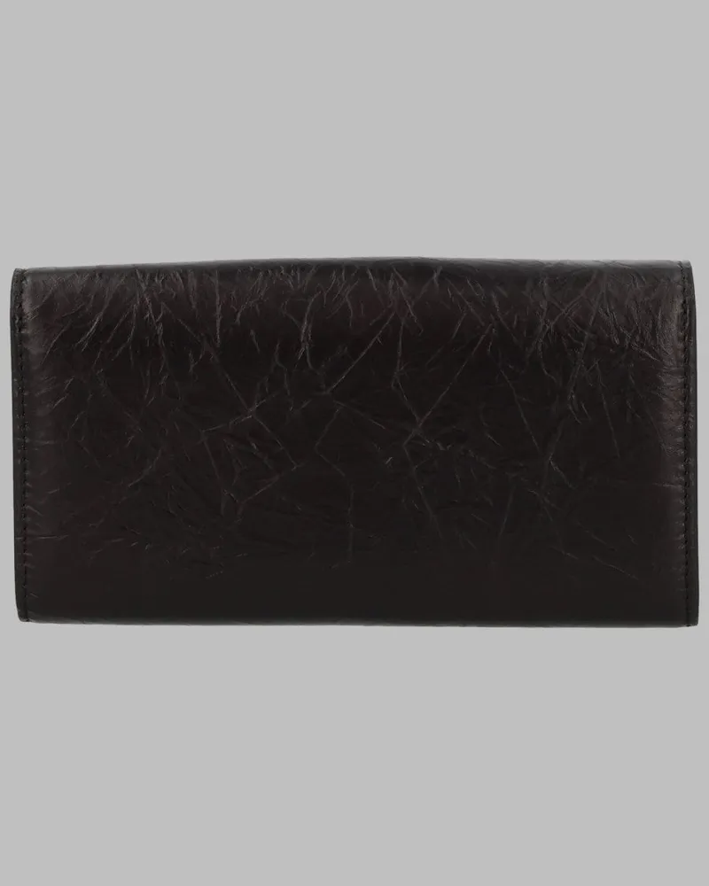 Fendi Continental Tube Wallet — Black Black