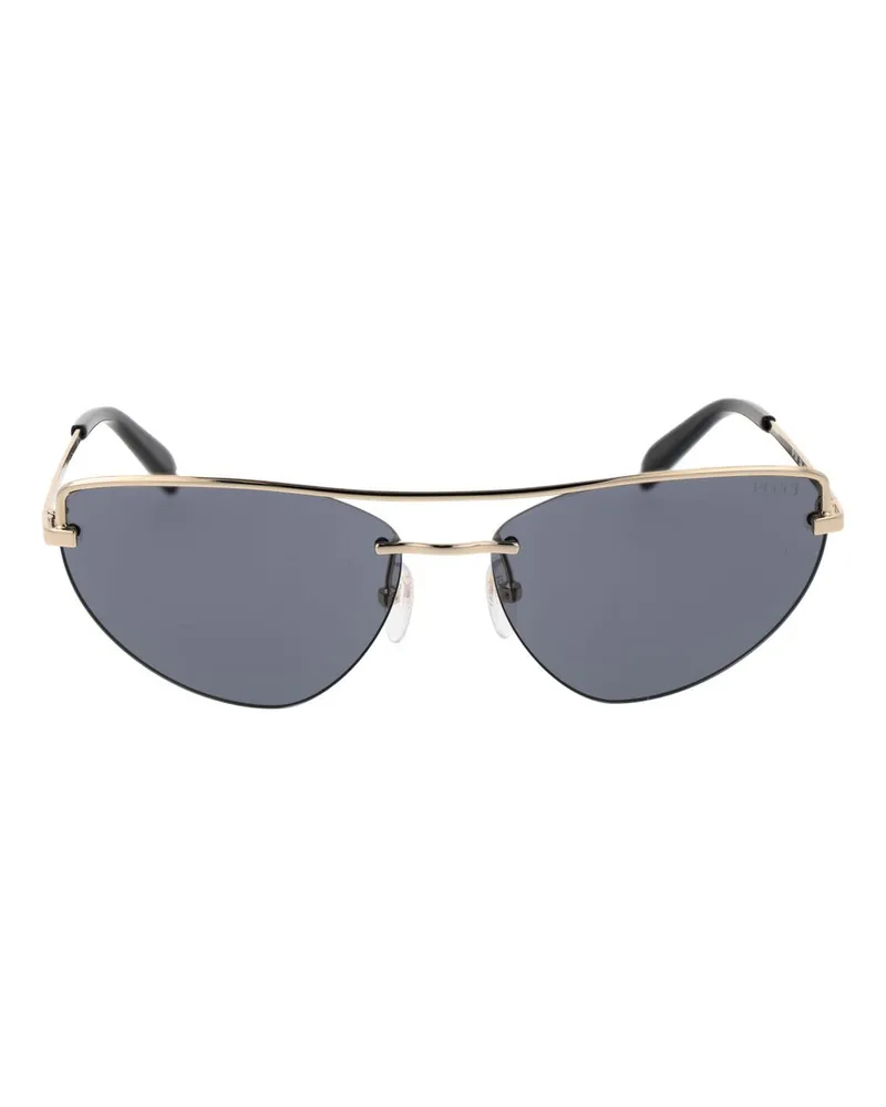 Emilio Pucci Women's Gold Metal Sunglasses Gold