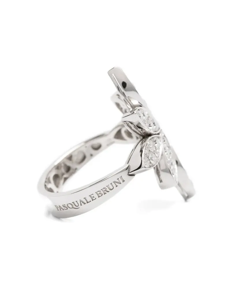 Pasquale Bruni Women's 18kt White Gold Ghirlanda Diamond Ring Ss26 W White
