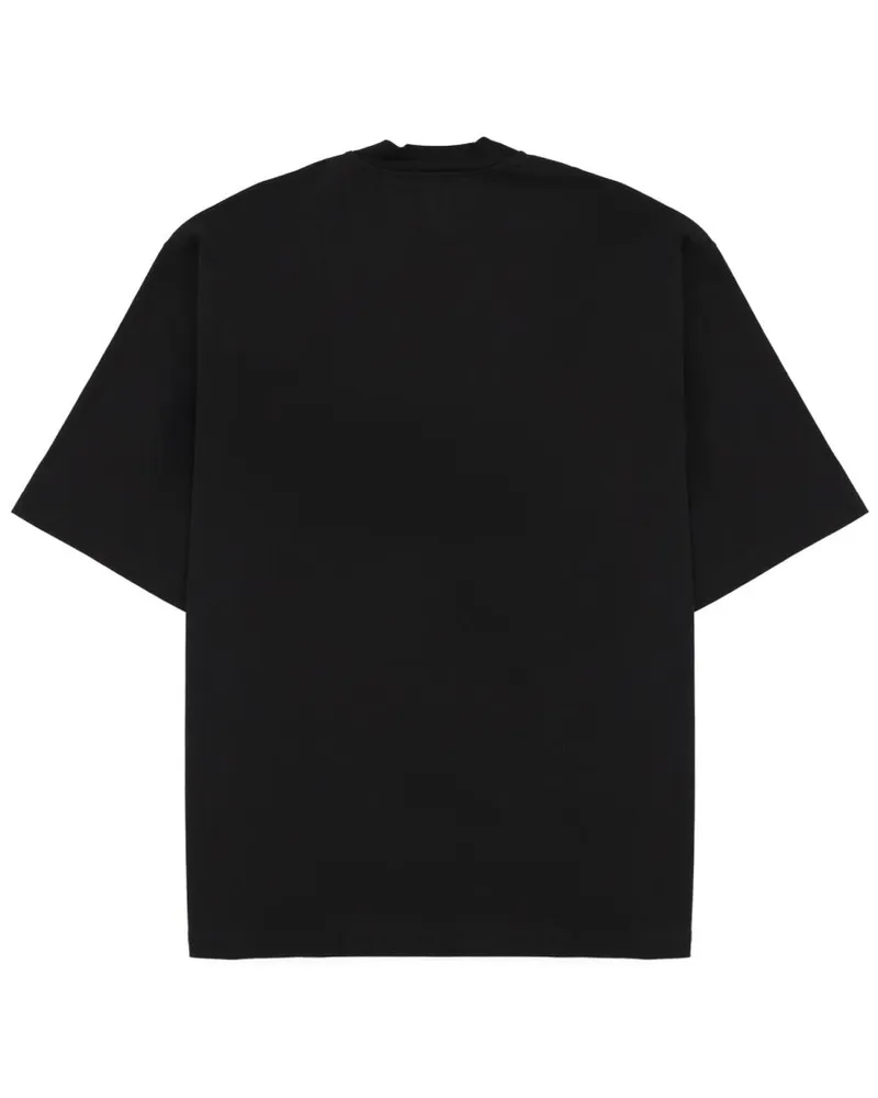 Dolce & Gabbana Logo-Print Cotton T-Shirt — Black Black