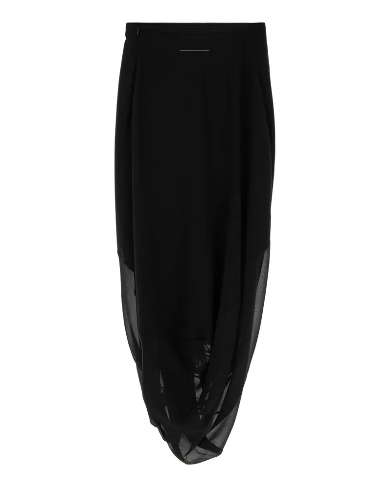 Maison Margiela Women's Midi Skirt Black Gonne Black