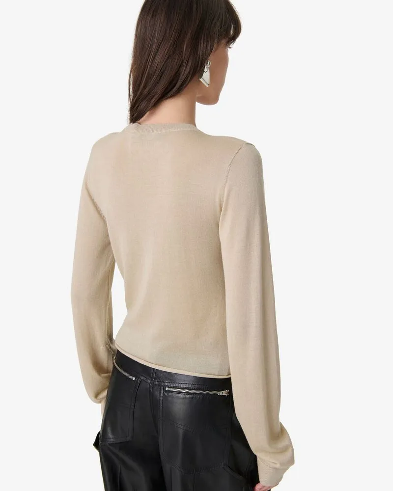 IRO Lightweight Knit Sweater — Beige Beige