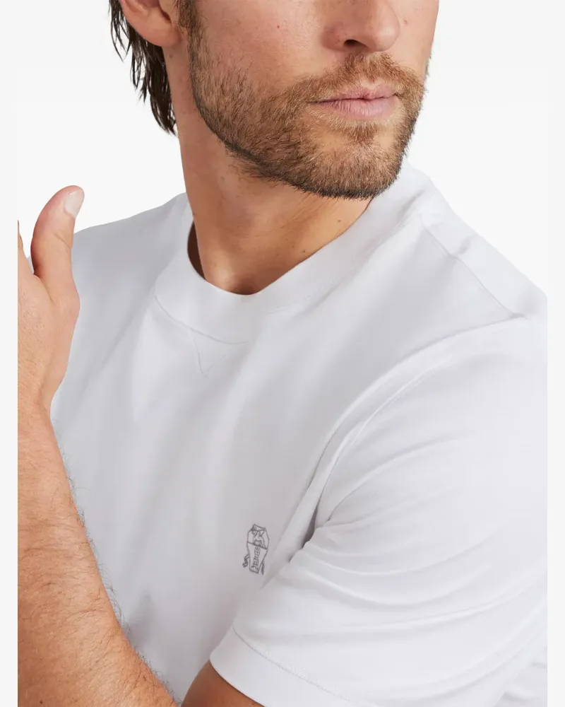 Brunello Cucinelli Men's T-Shirt Aw26 M White