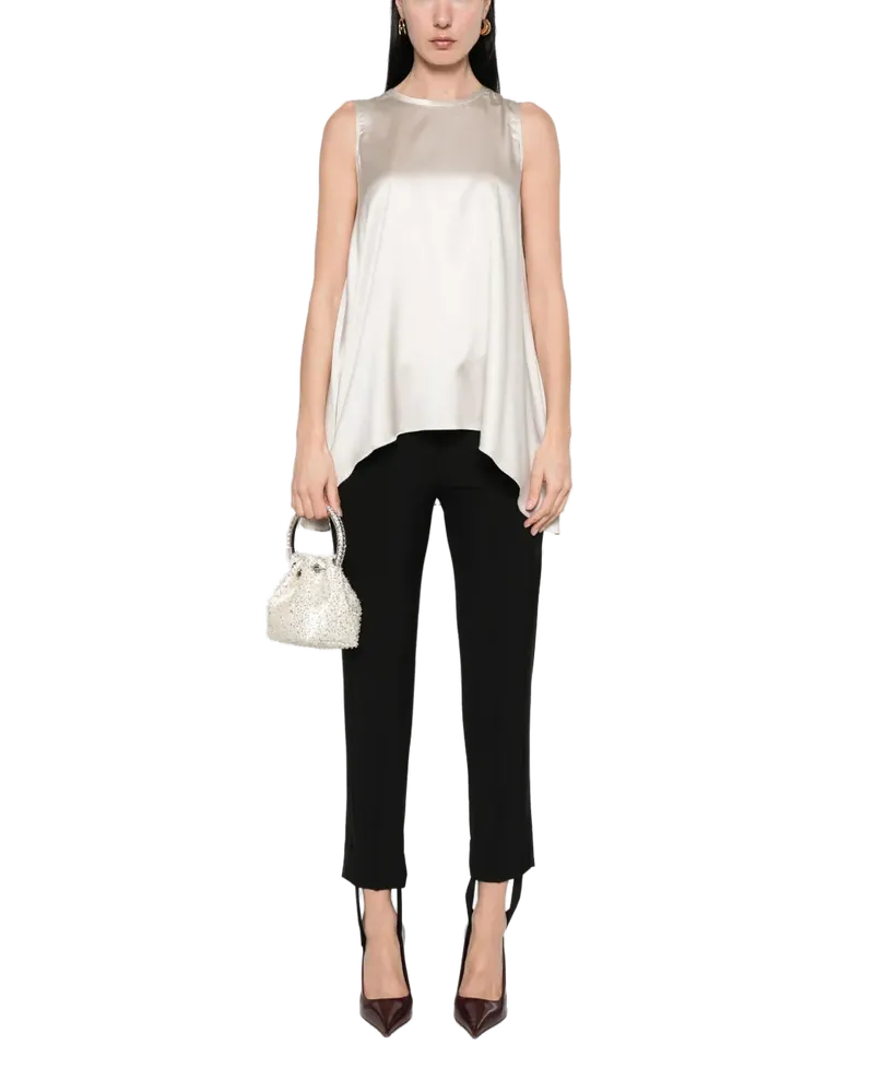 Brunello Cucinelli Women's Tailored Trousers Ss25 W Black