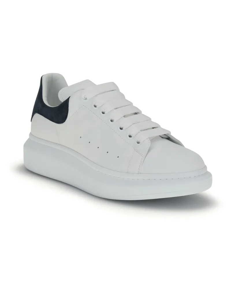 Alexander McQueen Men's Oversize Sneaker White-Blue Grey Sole: Rubber; Leather White/blue White