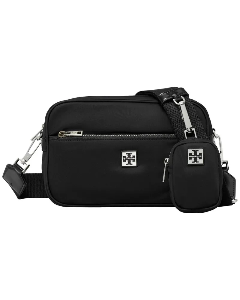 Tory Burch Women's Shoulder Bag Virginia Black Polyamide Black