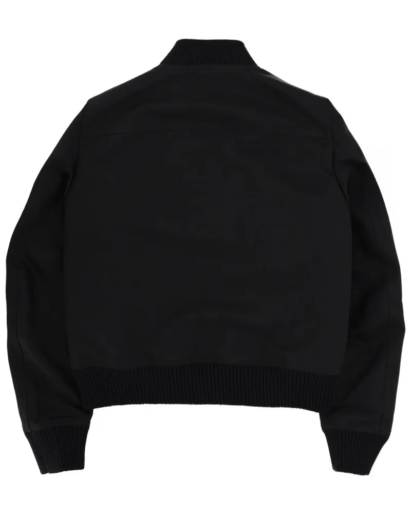 Rick Owens Cotton Nylon Flight Jacket — Black Black