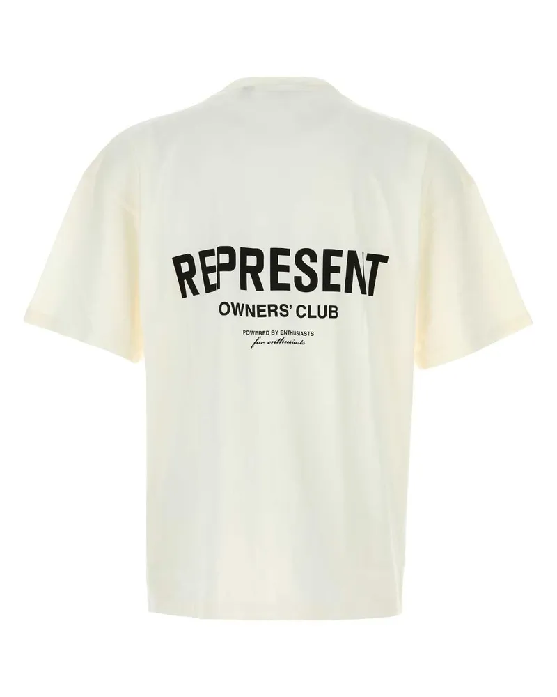 REPRESENT Men Owners Club T-Shirt White Cotton White