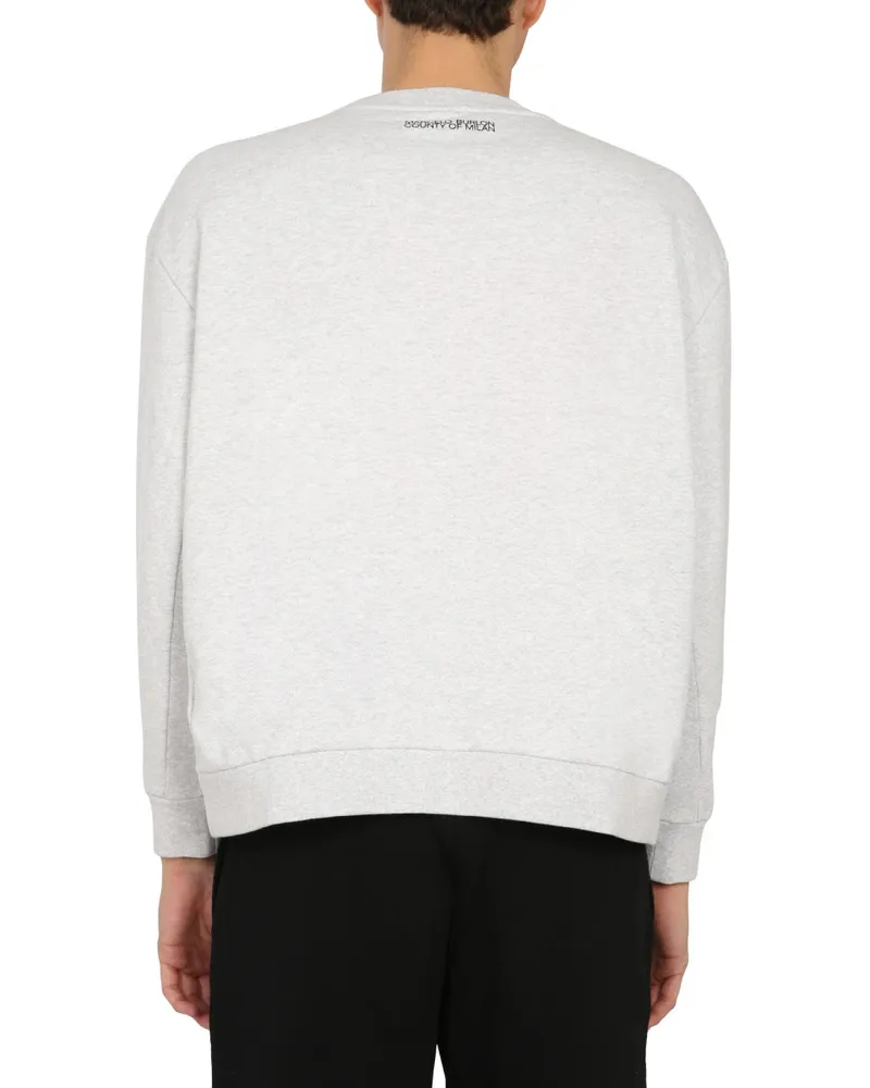 Marcelo Burlon | County of Milan Monogram Embroidered Sweatshirt — White White