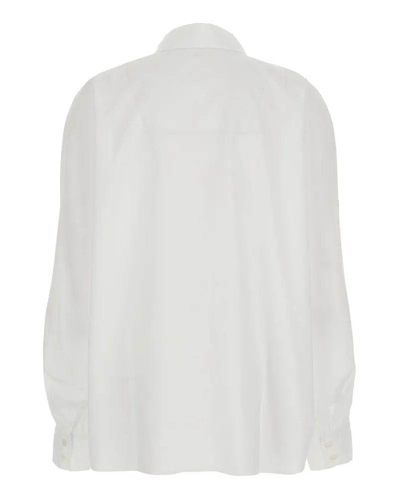 SoSUE Women's Shirt Antonia White Cotton Blouses White