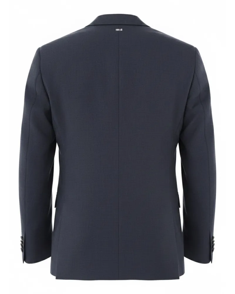 Herno Linen-Viscose Blend Jacket — Blue Blue