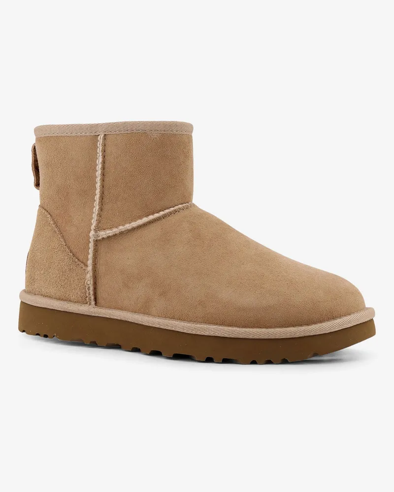 UGG Women's Ankle Boots Classic Mini Suede Beige Beige