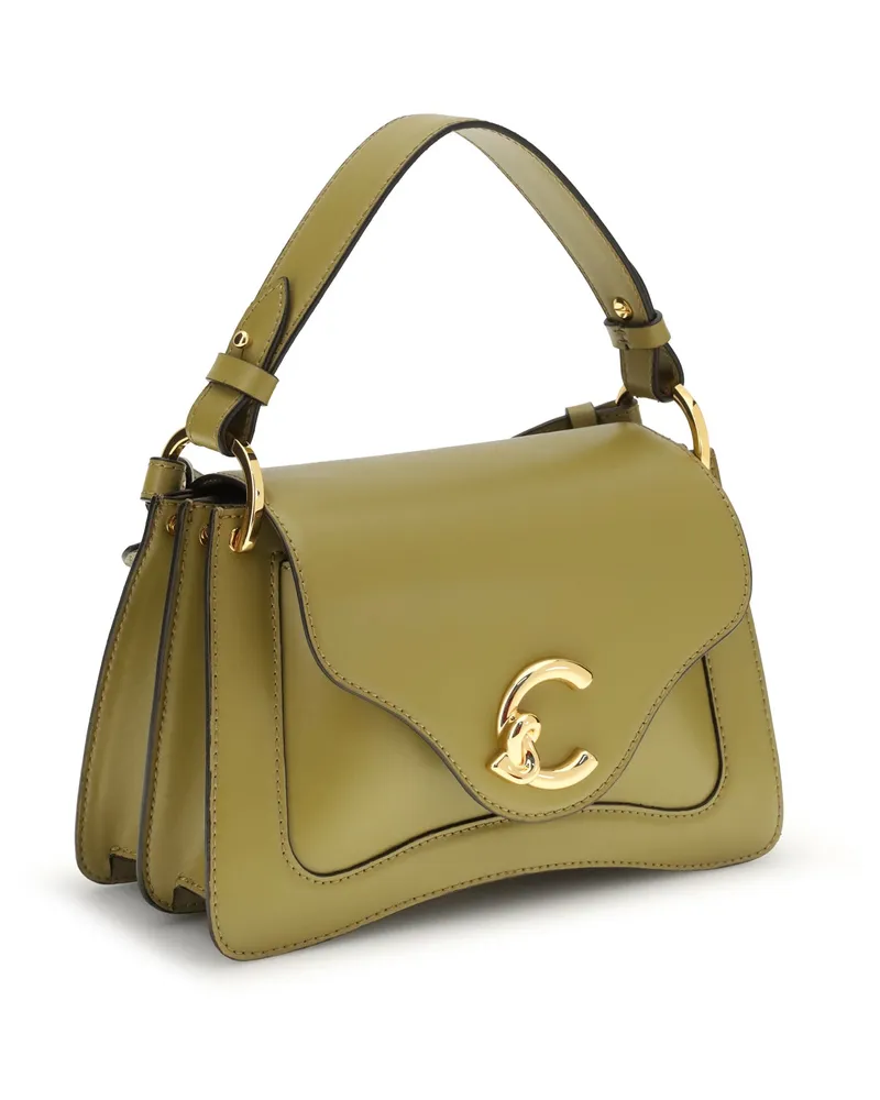 Coccinelle Women's Small C-Me Handbag Seagrass Calf Leather Bos Taurus Handbags Hand Bags Yellow