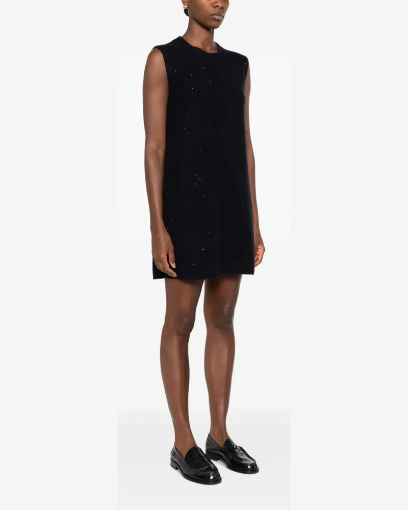Fabiana Filippi Sequin-Embellished Knit Dress — Black Black
