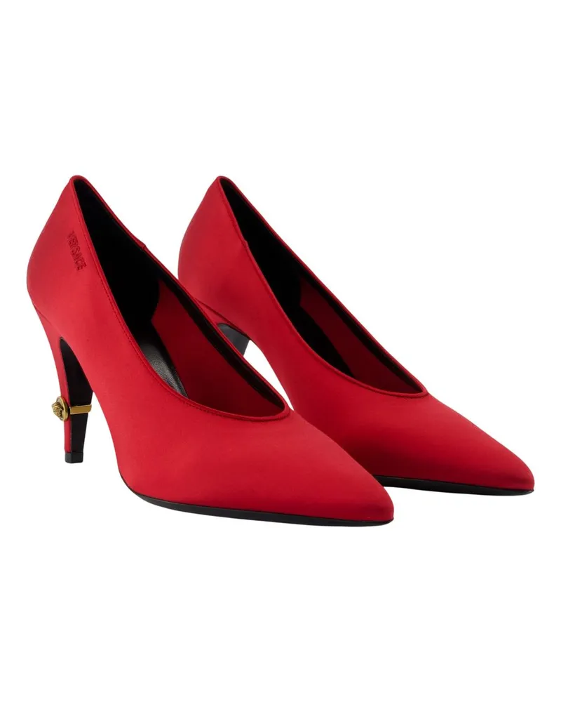 Versace Women's T.90 Pump Red Cotton Red
