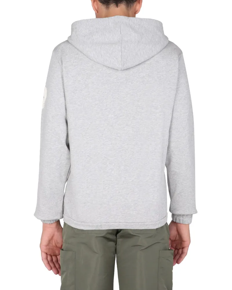 Alexander McQueen Embroidered Skull Sweatshirt — Gray Gray