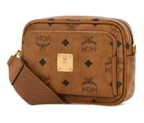 Women's Printed Canvas Aren Crossbody Bag Cognac Borse A Tracolla