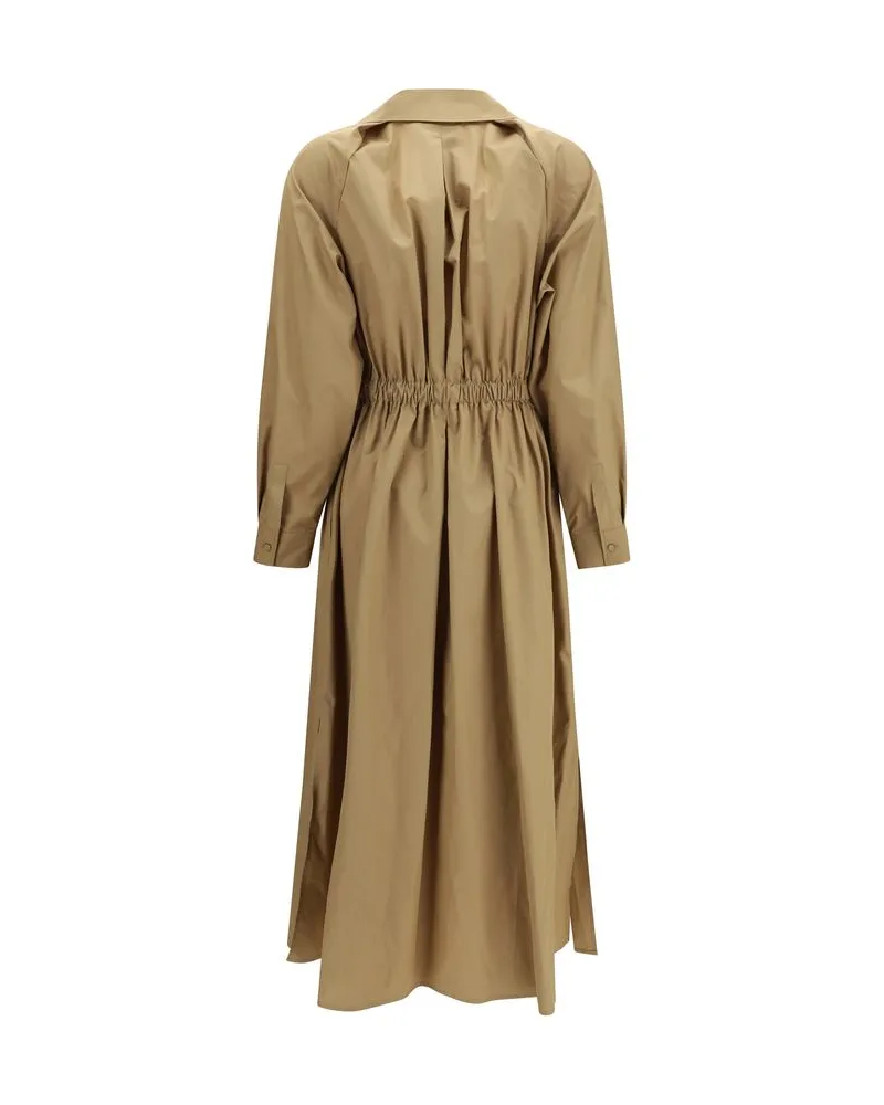 Max Mara Women's Beige Cotton Casual Dress Beige