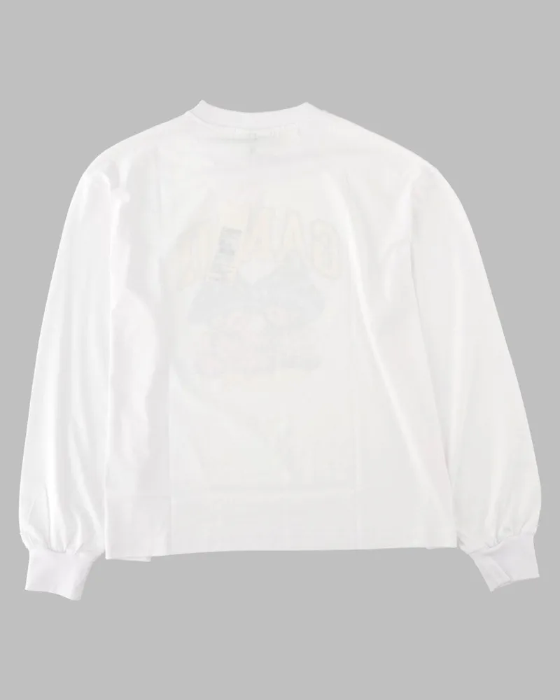 Ganni Printed Organic Cotton Sweatshirt — White White