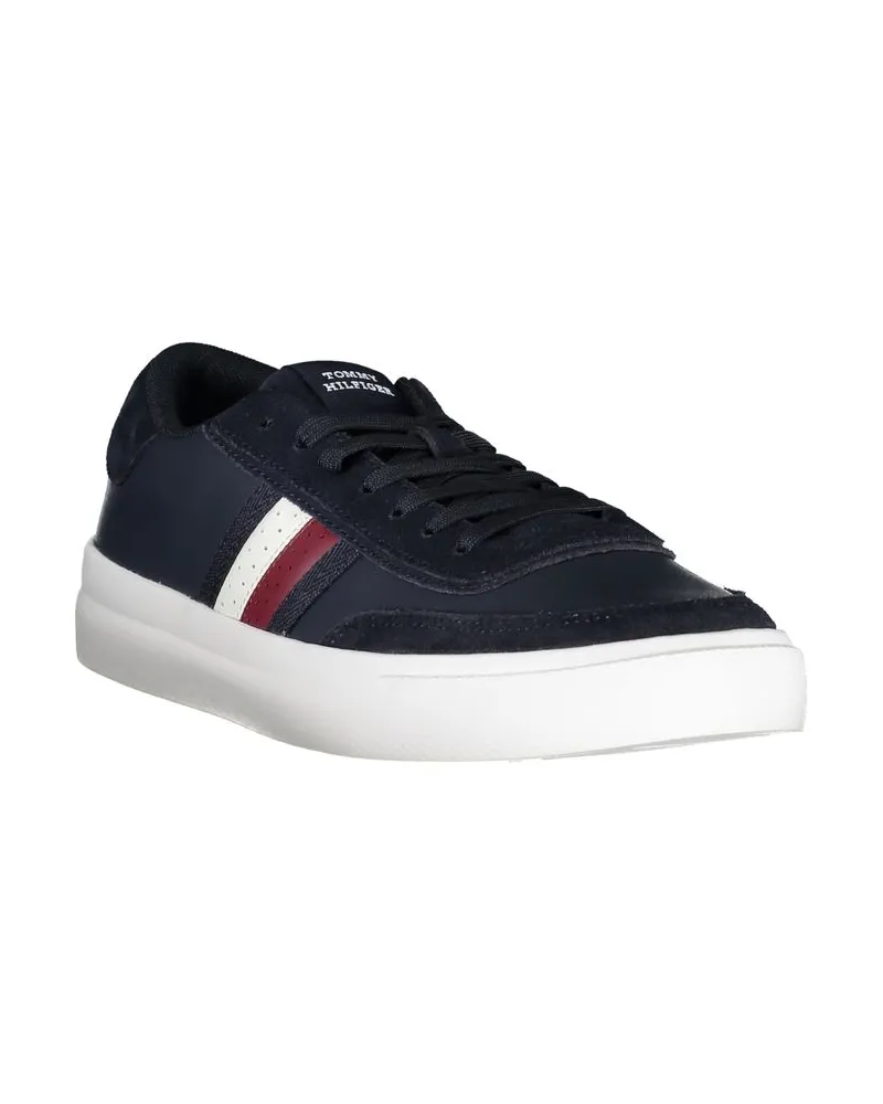 Tommy Hilfiger Leather & Polyurethane Sneaker — Blue Blue