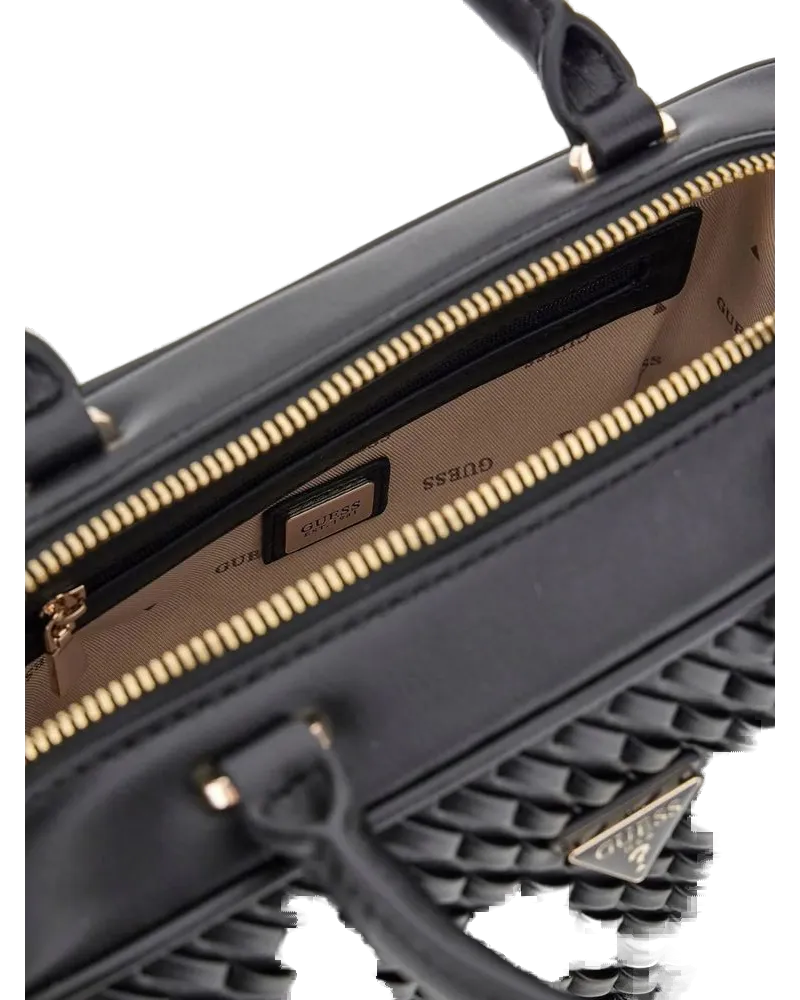 Guess Women's Satchel Bag Black Polyurethane - Satchel-Bags Black