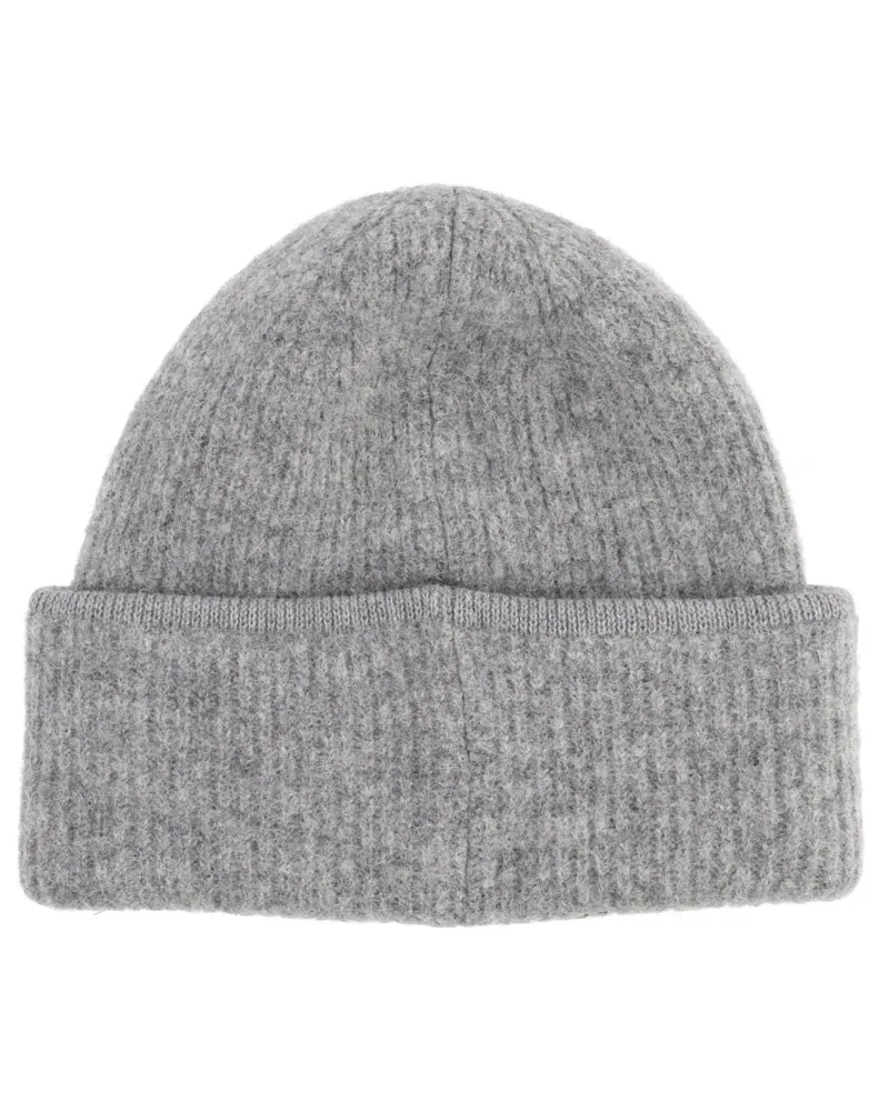 Jacquemus ACU00666AK0_0227970 Grosgrain Alpaca Wool Cap — Gray Gray