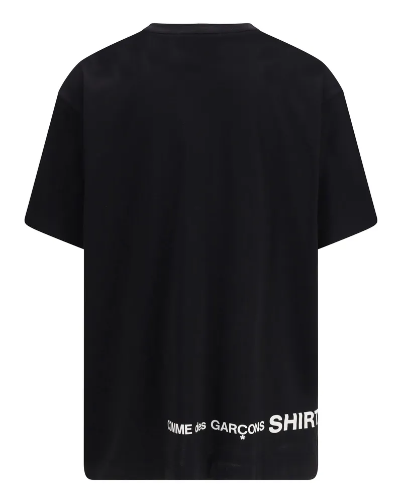 Comme des Garçons Men's Oversized Short-Sleeve Crewneck T-Shirt Black Cotton T-Shirts And Polos Black