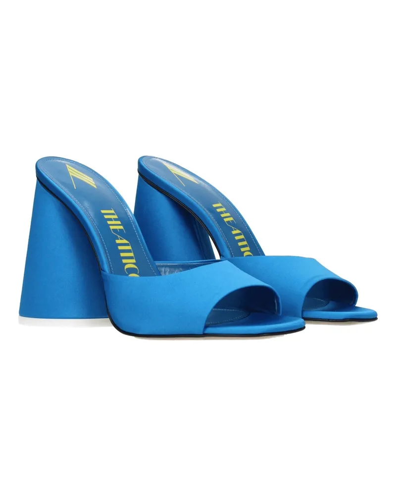ATTICO Women's Light Blue Satin Platform Sandals Blue