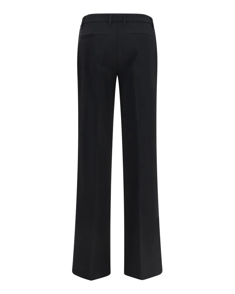 True Royal Women's Pants Linda Black Elastane Trousers Black