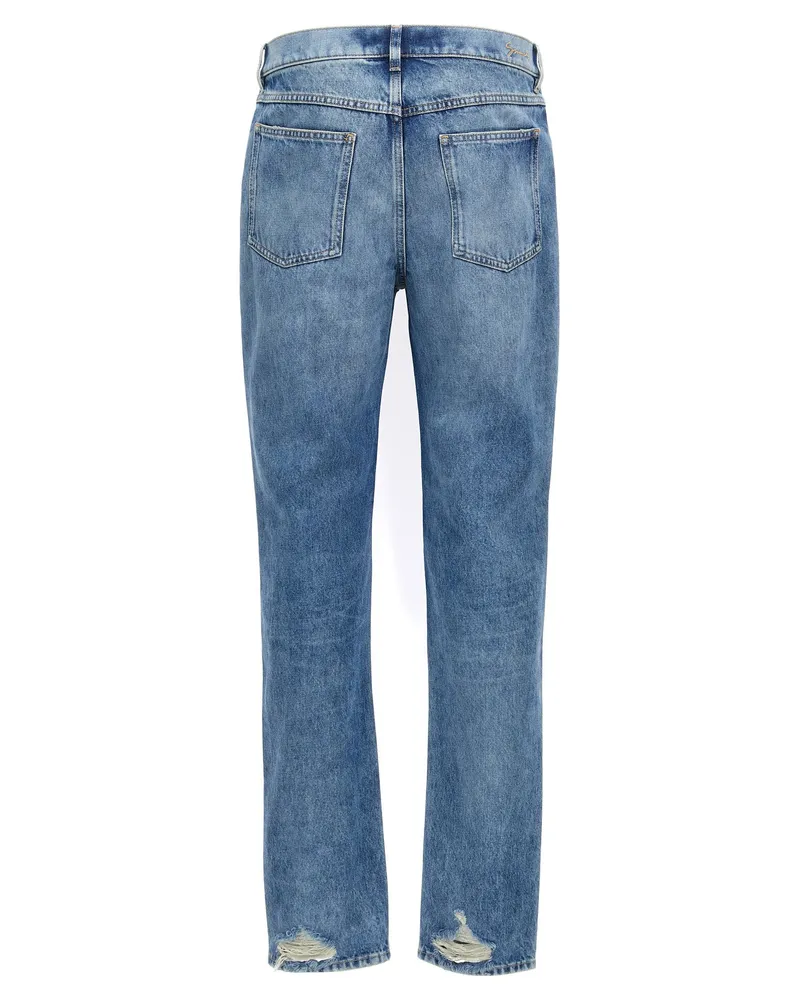 Givenchy Straight-Fit Denim Jeans — Blue Blue