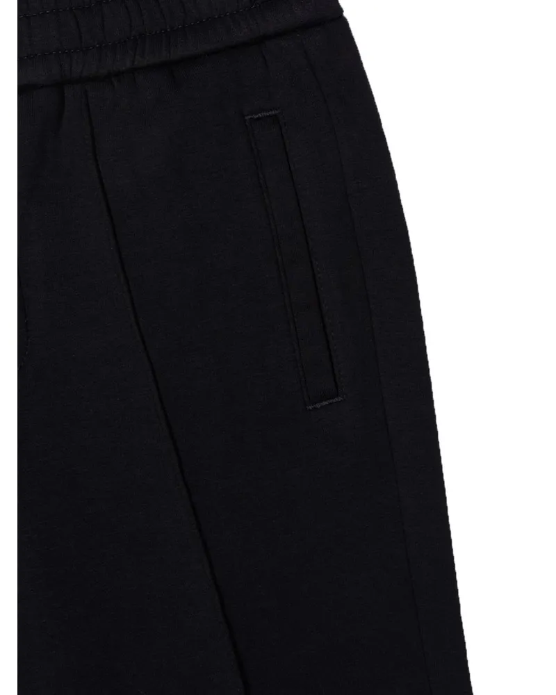 Emporio Armani Cotton-Blend Trousers — Blue Blue