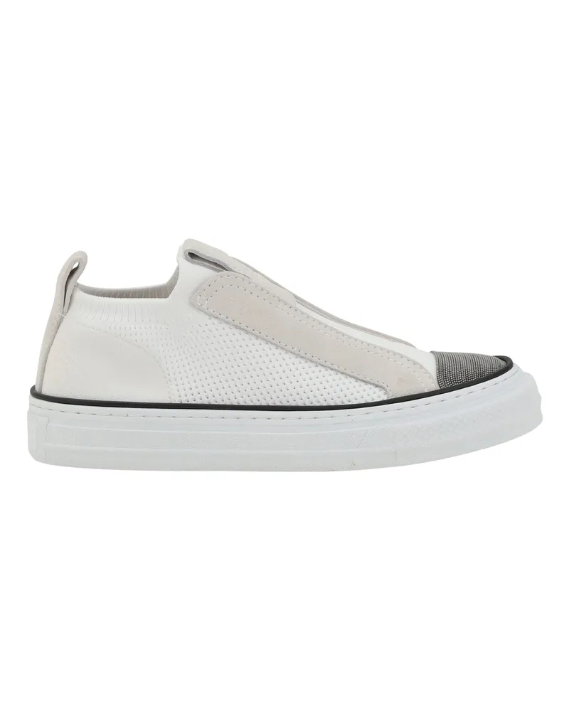 Brunello Cucinelli Women's Sneakers White Upper: Nylon Trainers White