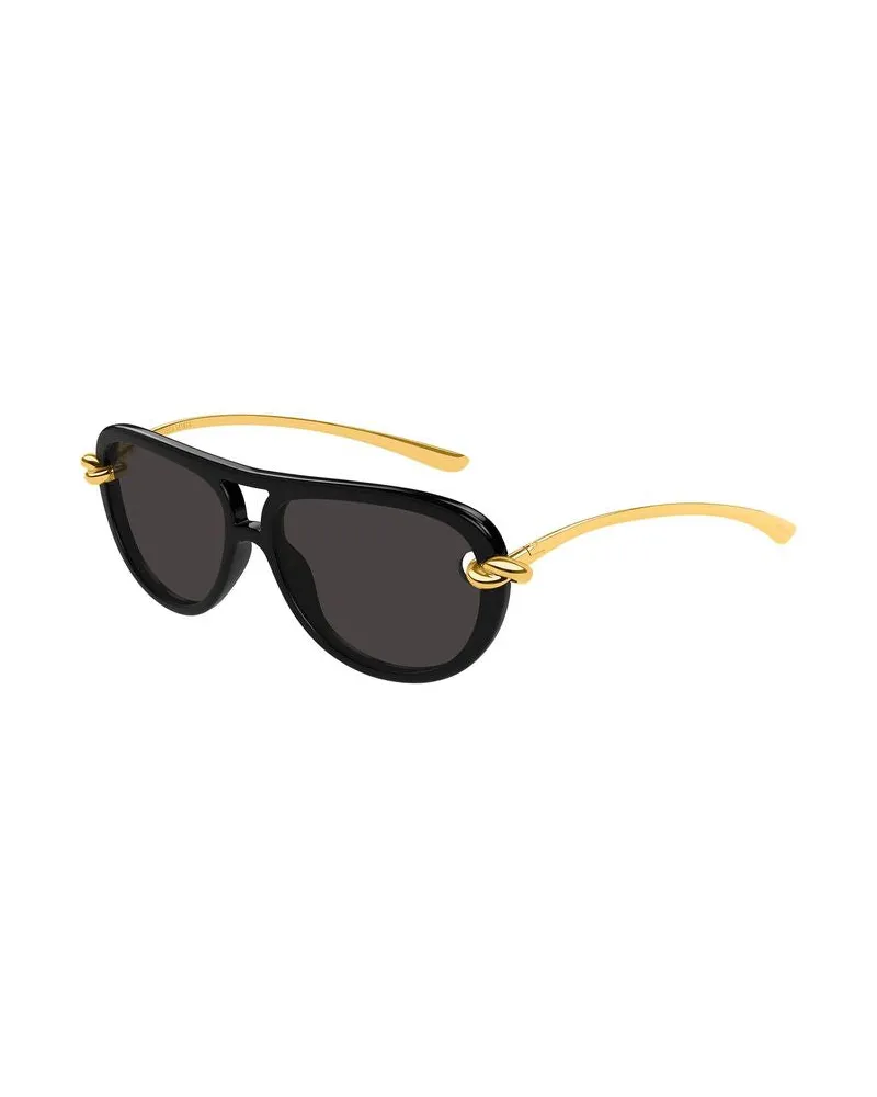 Bottega Veneta Unisex Sunglasses Black Bio Injection Eyewear Black