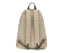 Men's Beige Polyester Backpack