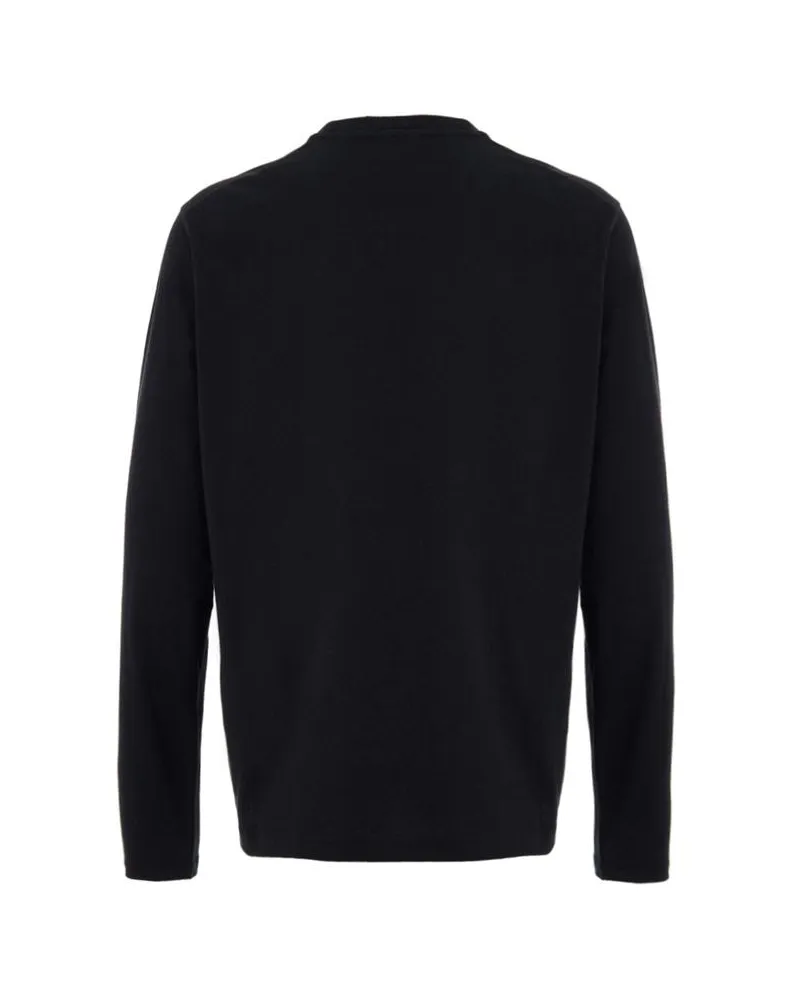 Jil Sander Men's Black Cotton T-Shirt Black