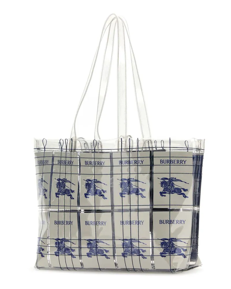 Burberry Men's Embroidered Pvc Shopping Bag Multicolour Exterior: Lining: Borse A Mano Multicolor