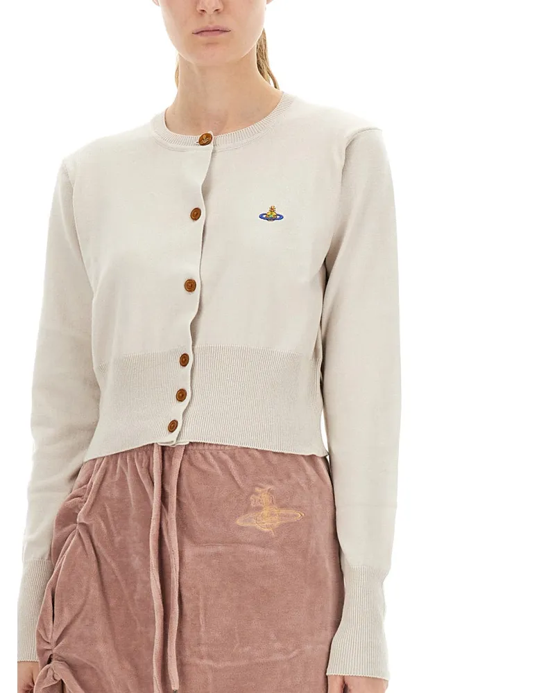 Vivienne Westwood Cotton-Cashmere Blend Cardigan — White White