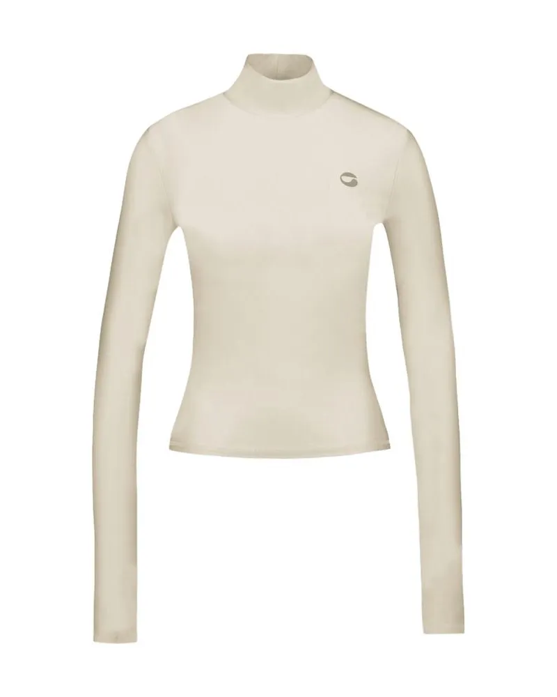 COPERNI Unisex High Neck T-Shirt -  Nylon Beige Concept-Store Ready-To-Wear Beige