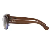 Women's Sunglasses Brown-Sky Blue Acetate