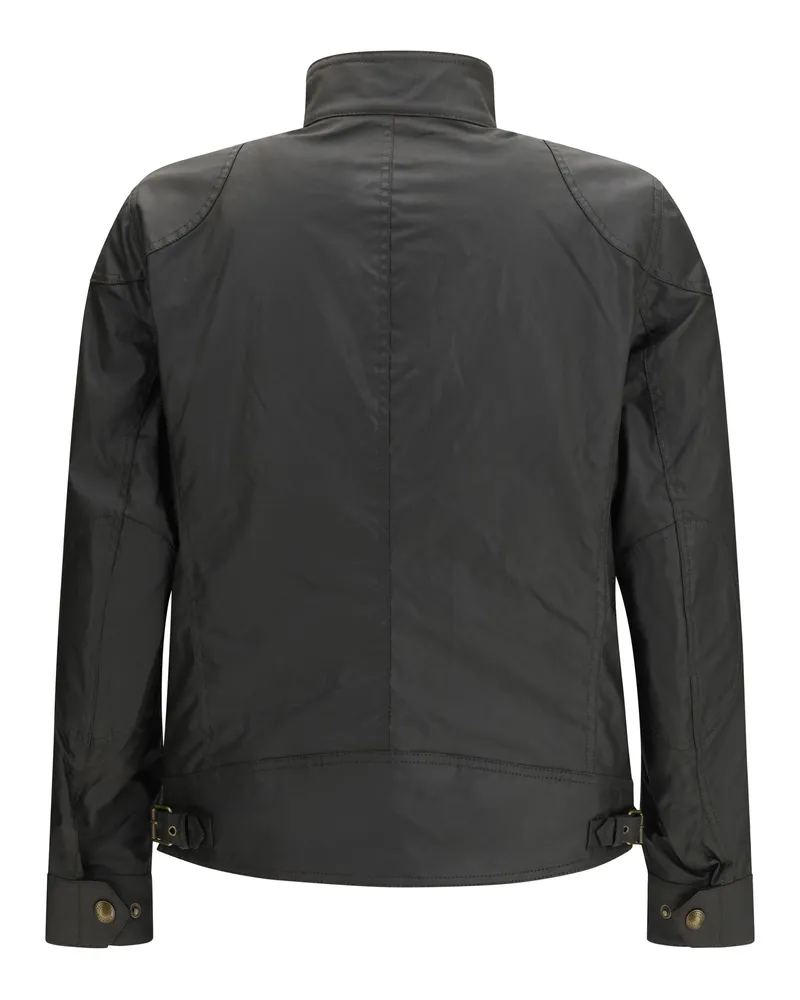 Belstaff Men's Racemaster Jacket Faded Olive Cotton Green